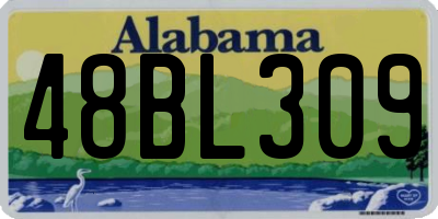 AL license plate 48BL309