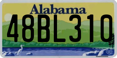 AL license plate 48BL310