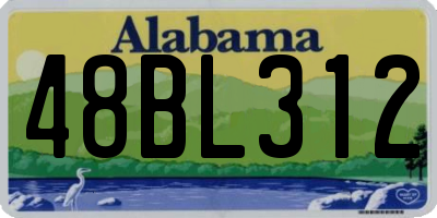 AL license plate 48BL312
