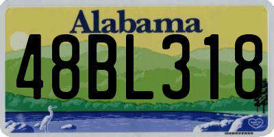 AL license plate 48BL318