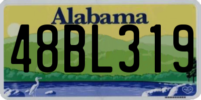 AL license plate 48BL319