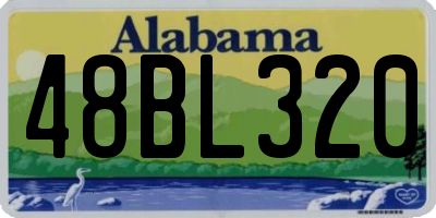 AL license plate 48BL320