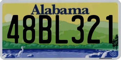 AL license plate 48BL321