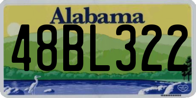 AL license plate 48BL322