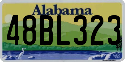 AL license plate 48BL323