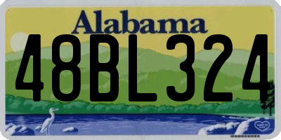 AL license plate 48BL324
