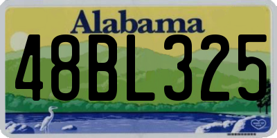 AL license plate 48BL325