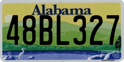 AL license plate 48BL327