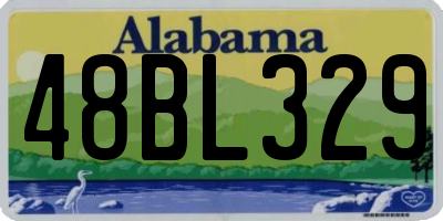 AL license plate 48BL329