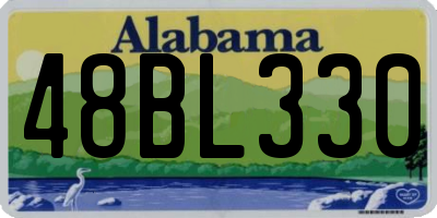 AL license plate 48BL330