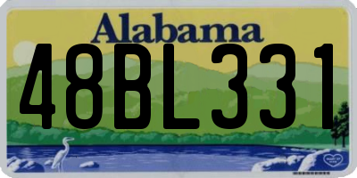 AL license plate 48BL331