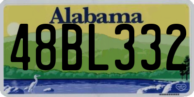 AL license plate 48BL332