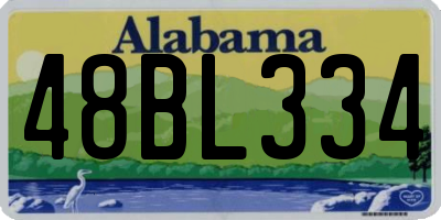 AL license plate 48BL334
