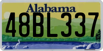 AL license plate 48BL337