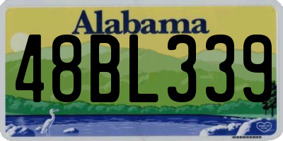 AL license plate 48BL339