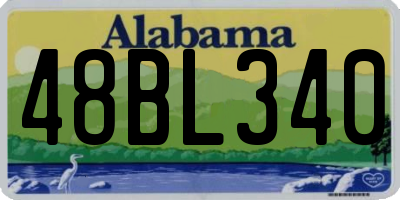 AL license plate 48BL340