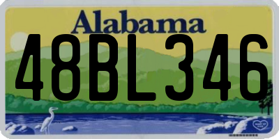 AL license plate 48BL346