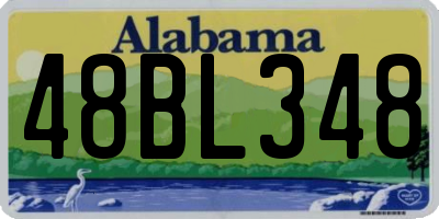AL license plate 48BL348
