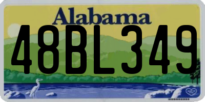 AL license plate 48BL349