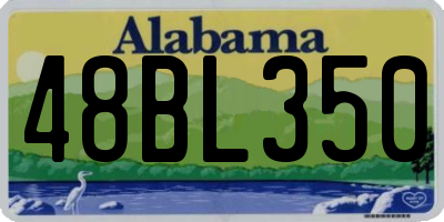 AL license plate 48BL350