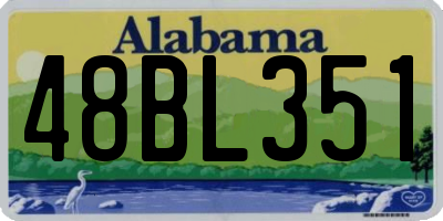 AL license plate 48BL351
