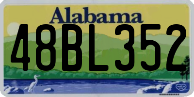 AL license plate 48BL352