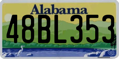 AL license plate 48BL353
