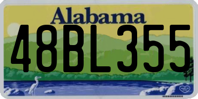 AL license plate 48BL355