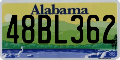 AL license plate 48BL362