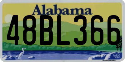 AL license plate 48BL366