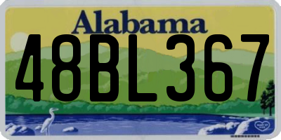 AL license plate 48BL367