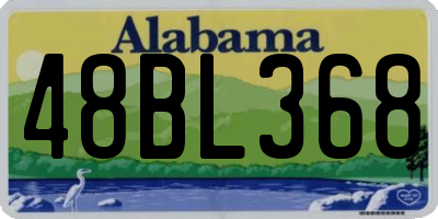 AL license plate 48BL368