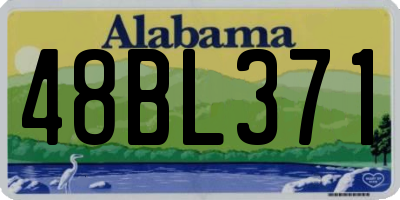 AL license plate 48BL371