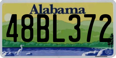 AL license plate 48BL372