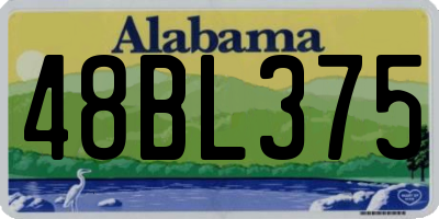 AL license plate 48BL375
