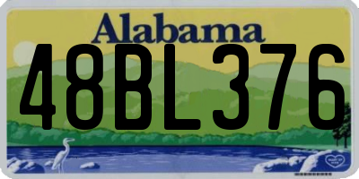 AL license plate 48BL376