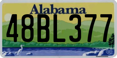 AL license plate 48BL377