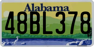 AL license plate 48BL378