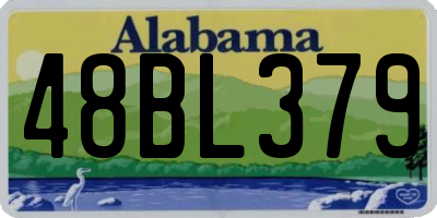 AL license plate 48BL379