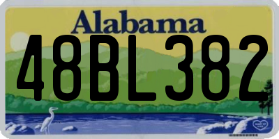 AL license plate 48BL382