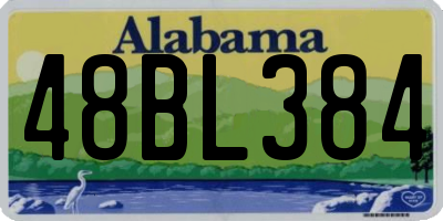 AL license plate 48BL384