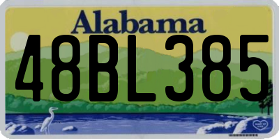 AL license plate 48BL385