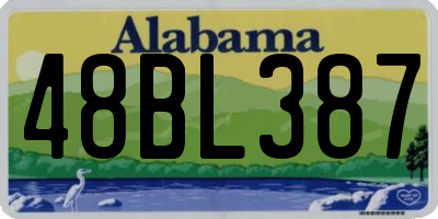 AL license plate 48BL387