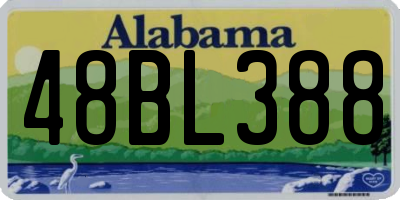 AL license plate 48BL388