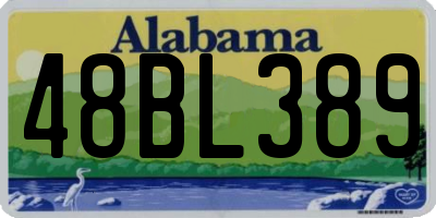 AL license plate 48BL389