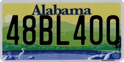 AL license plate 48BL400