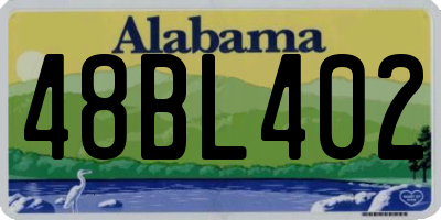 AL license plate 48BL402