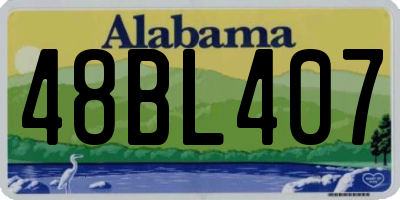 AL license plate 48BL407