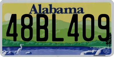 AL license plate 48BL409