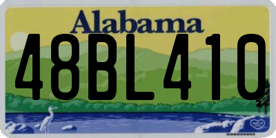 AL license plate 48BL410